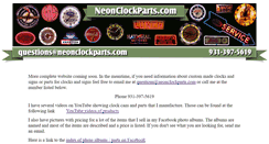 Desktop Screenshot of neonclockparts.com